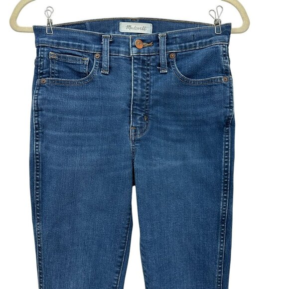 Madewell 10" High-Rise Skinny Distressed Denim Jeans Womens 26 - Picture 2 of 9